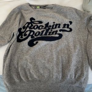 Soft light gray cashmere sweater size small